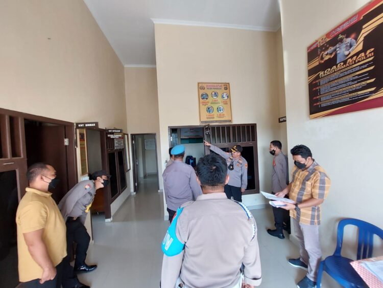 Sejumlah Pejebat Utama Polres Pringsewu di Sidak