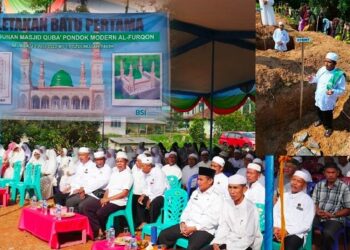Pembangunan Masjid Quba di Al-Furqon Oleh Alumni Jamaah Haji Tubaba