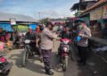 Sat Binmas Polres Lampung Barat Himbau Warga Patuhi Protokol Kesehatan