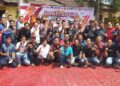 HUT RI Ke-77, Polres Pringsewu, TNI dan Media Gelar Baksos Bagikan Paket Sembako