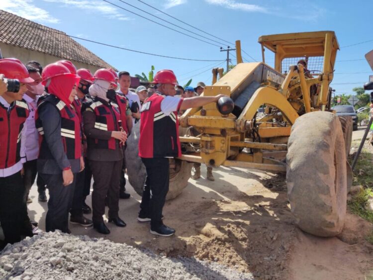 Nanang Ermanto, Resmikan groundbreaking pembangunan jalan koridor Sp.Serdang-Batas Lampung Timur dan peningkatan jalan koridor Sidomulyo-Palas.