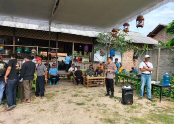 Kapolsek Gadingrejo Buka Lomba Seni Suara Burung Perkutut Menyambut HUT RI Ke-77