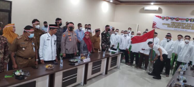 Pemkab Dan Polres Mesuji, Cabut Bai’at Serta Ikrarkan Warga KM Kembali Setia NKRI
