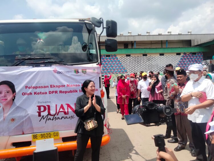Ketua DPR RI Puan Maharani Lakukan Pelepasan Ekspor Nanas Kaleng di PT GGF