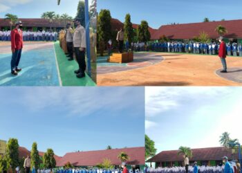 Police Goes To School, Kanit Binmas Jadi Pembina Upacara di SMAN 1 Banjit