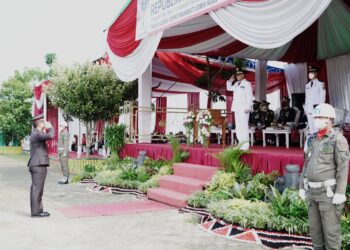 Pemkab Pringsewu Gelar Upacara Peringatan HUT Ke-77 Kemerdekaan RI