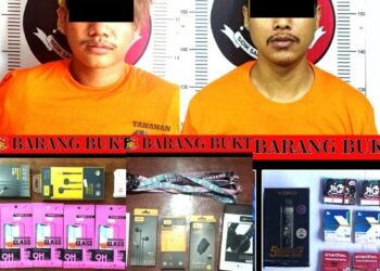 Polsek Blambangan Umpu Amankan Dua Pelaku Curi Uang, Voucher Kuota dan Aksesoris HP