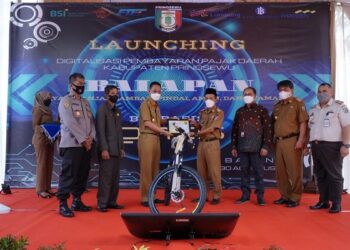 Pemkab Pringsewu Launching BALAPAN, Digitalisasi Pembayaran Pajak Daerah Berbasis QRIS