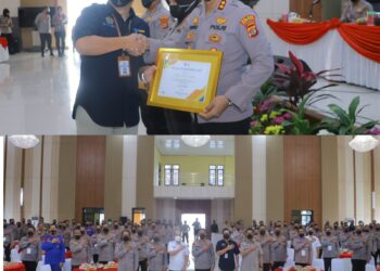 Polres Way Kanan Peringkat 3 Terbaik Dalam Pelaksanaan Anggaran