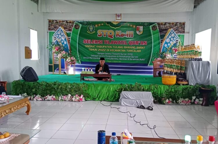 133 Peserta Ikuti Lomba STQ Tubaba, Kecamatan Tumijajar Juara Umum