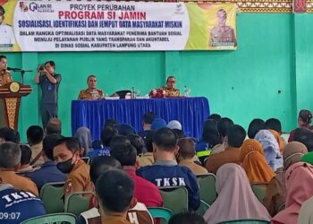 Mudahkan data Masyarakat, Dinas Sosial Lampura Gelar Sosialisasi Program Si Jamin