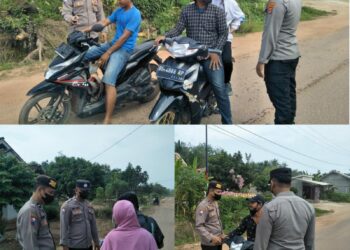 Polsek Pakuan Ratu Ajak Warga Tertib Berlalu Lintas