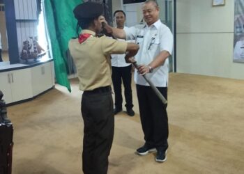 Sekda Mesuji Lepas Kontingen Peran Saka Nasional 2022