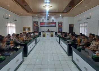 Cegah Prilaku Menyimpang, Polres Lampura Lakukan Pembinaan Kepada Anggota