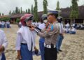 Police Goes To School, Satlantas Polres Mesuji Berikan Himbauan Operasi Zebra 2022 Kepada Pelajar