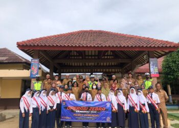 Satlantas Polres Pringsewu Gelar Edukasi Tertib Berlalu Lintas di SMPN 1 Sukoharjo