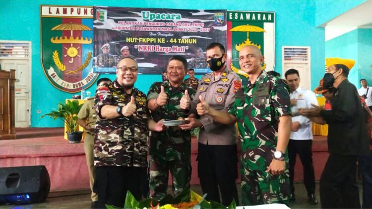 Tony Resmi Lantik Pengurus Cabang 0811 KB FKPPI Pesawaran