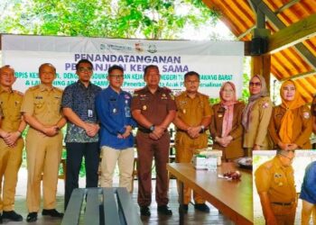 BPJS Kesehatan, Disdukcapil, dan Kejari Tubaba Jalin Kerjasama Sekaligus Launching Pampers