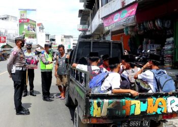 Satlantas Polres Pringsewu Gelar Operasi Zebra di Simpang Pasar Induk Pringsewu, Ini Hasilnya