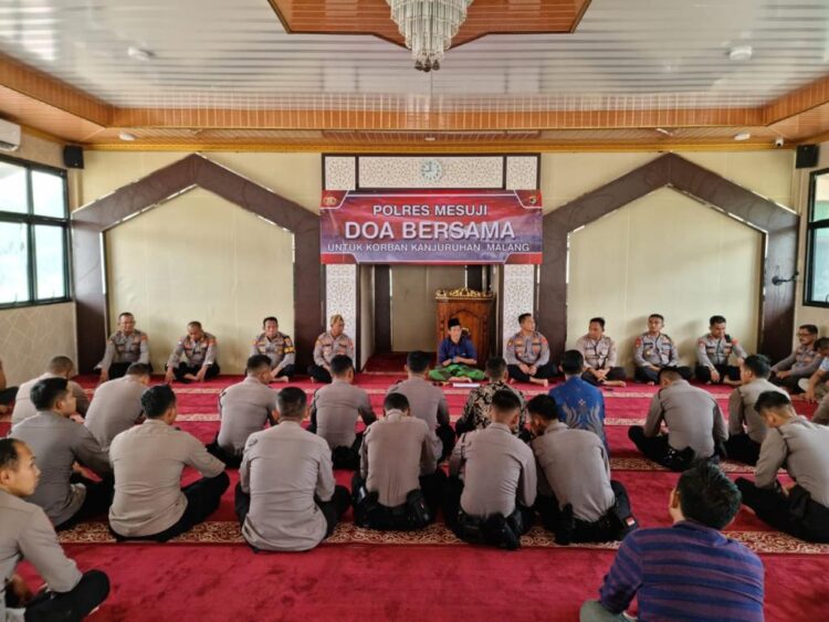 Gandeng PWNU Polres Mesuji Gelar Doa Bersama Untuk Korban Kanjuruhan