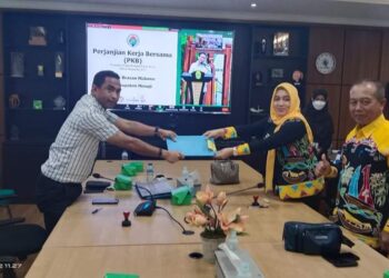 Desa Berasan Makmur Mou Dengan Kemendes-PDTT RI, Bantuan Dana Pengembangan Pasar Desa Tahun 2022