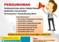 Pendaftaran Panwaslu Kecamatan Diperpanjang