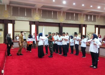 Letkol Inf Fajar Akhirudin S.I.P.,M.Si, resmi dilantik sebagai Dewan kehormatan PMI Lamsel.