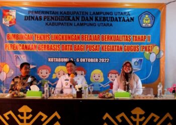 Dinas Pendidikan Lampura Gelar Bimtek Lingkungan Belajar Berkualitas Jenjang Paud