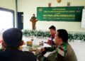 Komsos dengan wartawan, Dandim 0421/LS ajak media sampaikan Informasi positif.