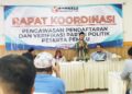 Jelang Verifikasi Faktual Parpol Pemilu, Bawaslu Lamsel ajak peran media ikut awasi.