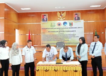 Kejari Tanggamus dan 6 OPD Teken MoU Bidang Datun