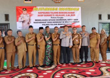 Silaturahmi Dengan Kepala Tiyuh se-Kecamatan TBU, Kapolres Sampaikan Beberapa Pesan