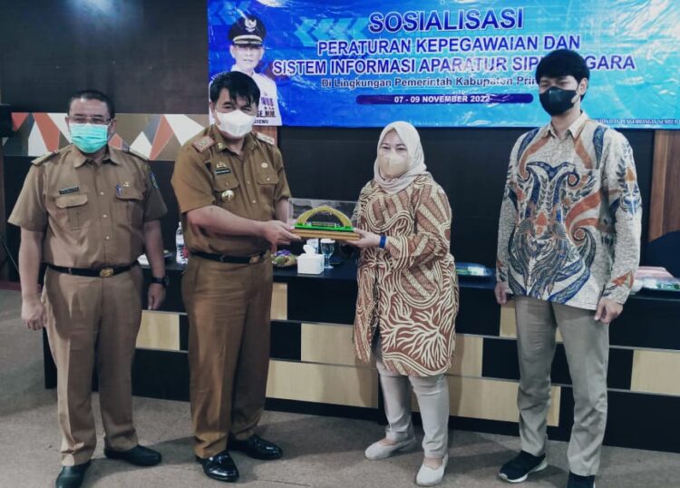 Pemkab Pringsewu Sosialisasikan Peraturan Kepegawaian & Sistem Informasi ASN