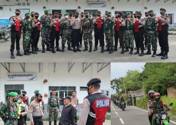 Polres Way Kanan Bersama Kodim 0427 Way Kanan, Gelar Patroli Bersama