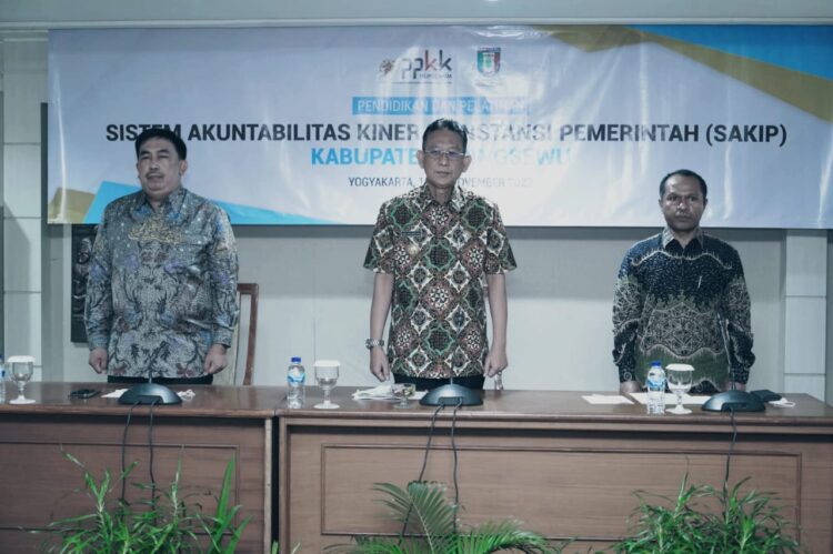 Penjabat Bupati Pringsewu Buka Diklat SAKIP Pola Kontribusi Dengan PPKK Fisipol UGM
