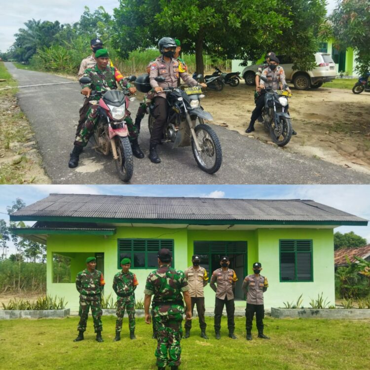 Ciptakan Situasi Aman, Sub Koramil Negeri Besar Patroli Bersama Polsek