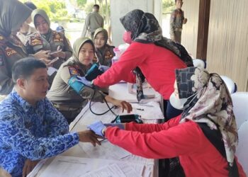 Ratusan ASN dan Non ASN di Tubaba Laksanakan Aksi Donor Darah