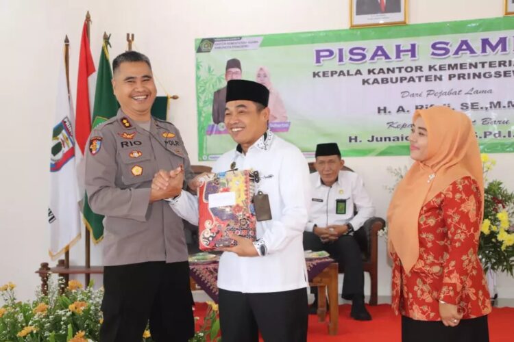 Kapolres Pringsewu Hadiri Pisah Sambut Kakan Kemenag Pringsewu