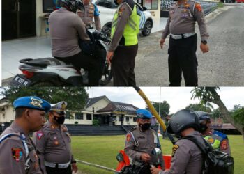 Pastikan Taat Peraturan Berlalulintas, Polisi Razia Personel dan ASN