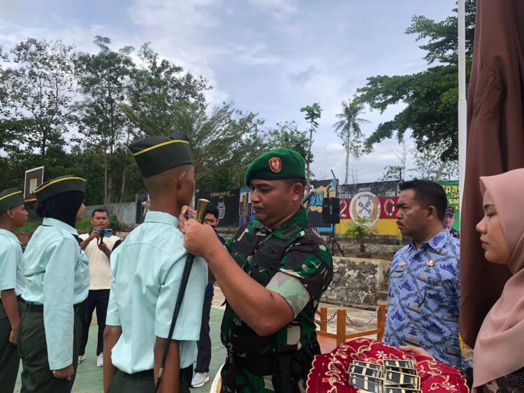 Ini pesan Dandim 0421/LS, usai melantik Taruna dan Taruni SMK N 2 Kalianda
