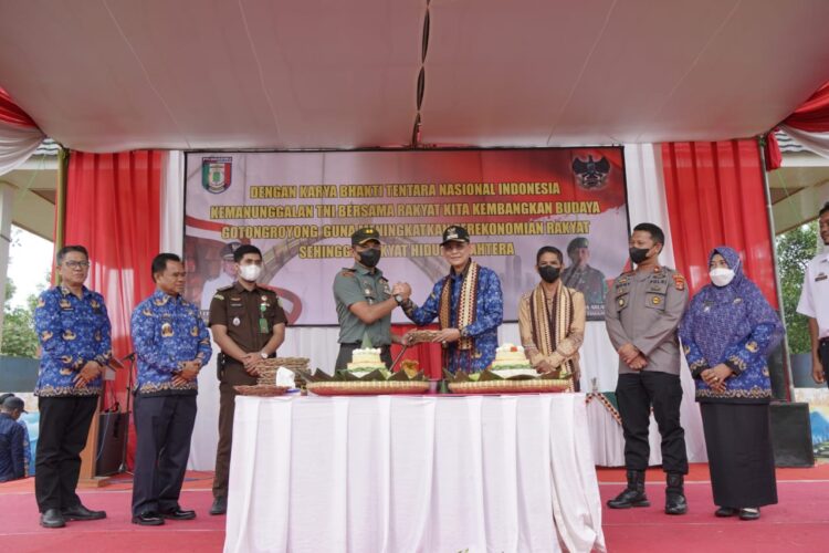 Karya Bakti TNI Kodim 0424 Tanggamus Di Panggungrejo Resmi Dibuka