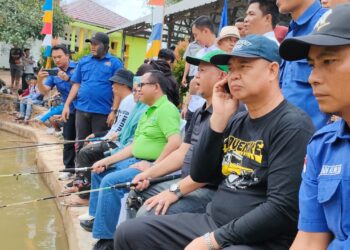Meriahkan HUT Ke-14 Mesuji, Dinas Perikanan Dan PWI Gelar Lomba Mancing