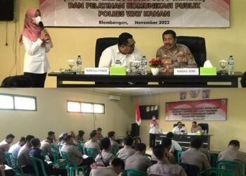 Polres Way Kanan Gelar Pelatihan Bersama Dinas Kominfo Way Kanan