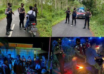 Patroli KRYD, Sat Samapta Polres Way Kanan Sasar Titik Rawan