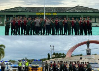 Polres Way Kanan dan Kodim 0427 Way Kanan Gelar Patroli Bersama, Ciptakan Rasa Aman