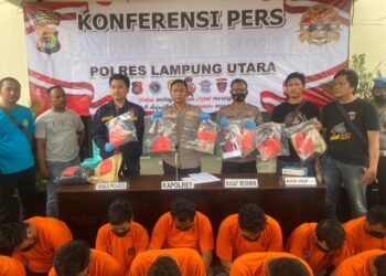2 Minggu, Polres Lampura Tangkap 22 Pelaku Kejahatan