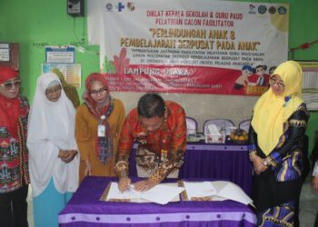 Dukung Program Pemerintah, Dinas Pendidikan Lampura Tanda Tangani Kesepakatan Bersama Dengan Yayasan AMURT