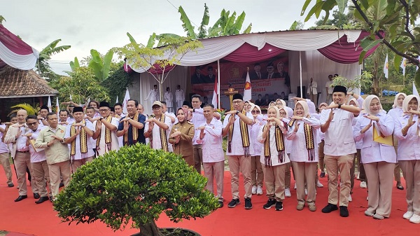DPC dan PAC Gerindra Tubaba Dikukuhkan, Komitmen Menangkan Prabowo