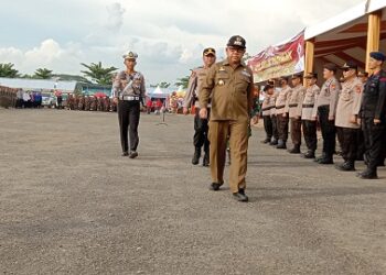 Pimpin Apel Gelar Pasukan Jelang Pelaksanaan MTQ Tingkat Provinsi Di Mesuji, Ini Pesan Sulpakar