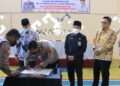 Polres Lampura Bersama PGRI MOU perlindungan hukum profesi guru